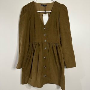 Corduroyed brown dress size medium